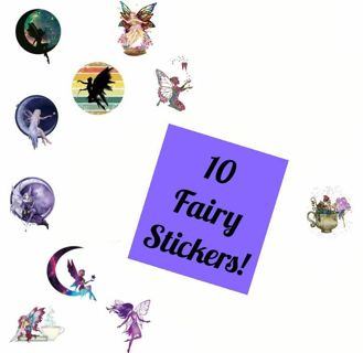 ➡️⭕(10) 1" FAIRY STICKERS!! (SET 1 of 2)⭕