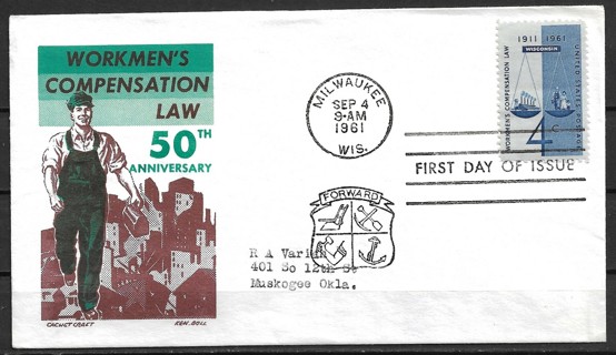 1961 Sc1186 Workmen's Compensation Law 5oth Aniv. FDC