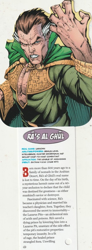 Fandex, DC Comics Card: Very Unusual Shape: RA'S AL GHUL