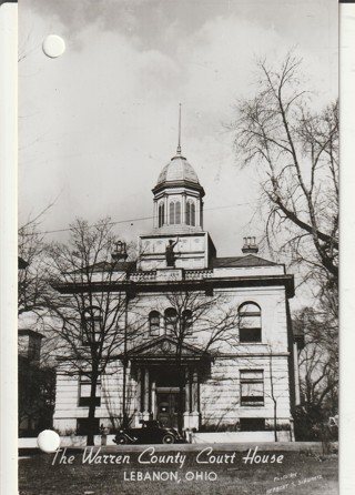 Vintage Unused Postcard: B&W: Warren County Court House, Lebanon, OH