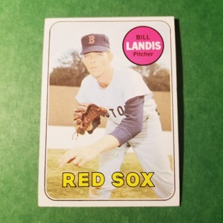 1969 - TOPPS EXMT - NRMT BASEBALL - CARD NO.  264 - BILL LANDIS  - RED SOX