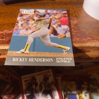 1991 fleer ultra Rickey Henderson baseball card 