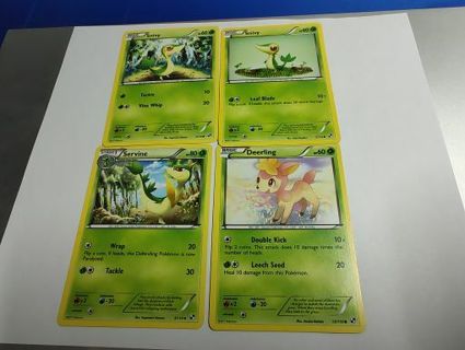 Pokemon 2011 Black and White - Grass Cards