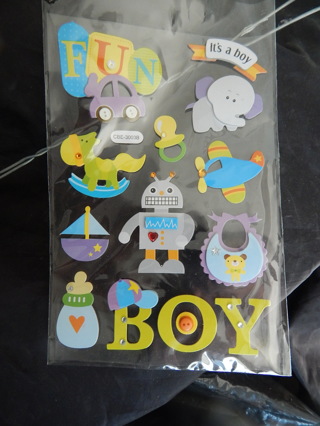 NEW ~ SCRAPBOOK EMBELLISHMENTS--  BABY BOY