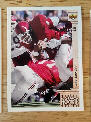 92 Upper Deck Joe Bowden Rookie #5