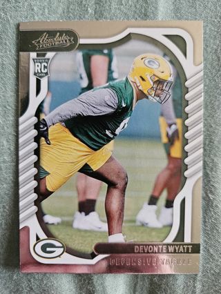 2022 Panini Absolute Rookie Devonte Wyatt