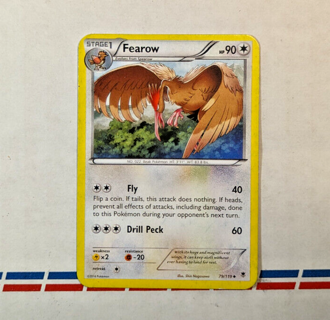 2014 XY - Phantom Forces Fearow Non Holo Pokemon Card #79