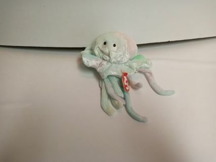 1999 Beanie Baby Goochy Octopus Squid Blue November 18 Birthday Cute