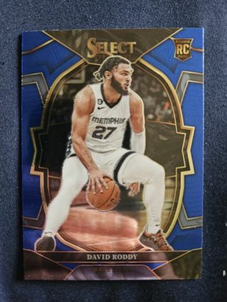 2022-23 Panini Select Rookie David Roddy