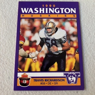 1990 Smokey Bear Washington Huskies - [Base] #_TRRI  Travis Richardson