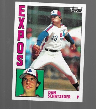 1984 TOPPS DAN SCHATZEDER #57