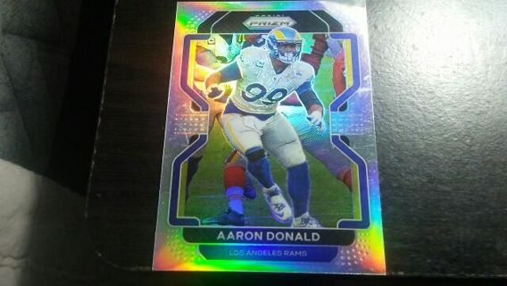 2021 PANINI PRIZM AARON DONALD LOS ANGELES RAMS FOOTBALL CARD# 69