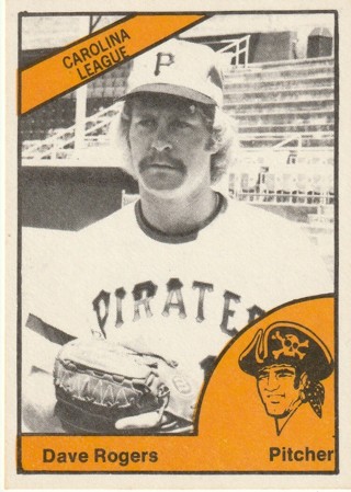 1977 Salem Pirates TCMA #22 Dave Rogers card