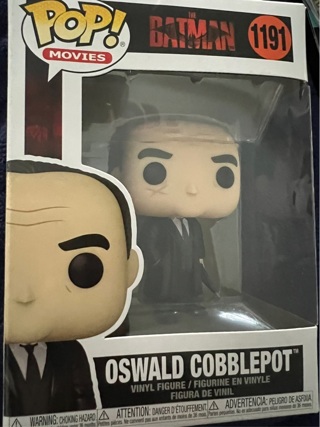 Brand New: 6” Funko Pop! Movie, The Batman - Oswald Cobblepot. Modern Vinyl Style