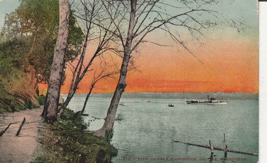 Vintage Used Postcard: (r): 1910 Unknown Lake