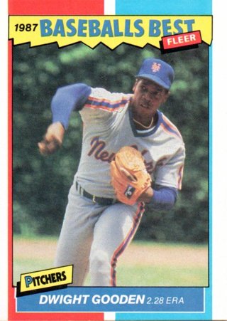 1987 Fleer Dwight Gooden Baseballs Best