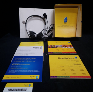 Rosetta Stone Italiano/Italian Language Level 1 Italian Version 4 w/Headphones