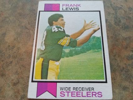 1973 TOPPS FRANK LEWIS PITTSBURGH STEELERS FOOTBALL CARD# 456