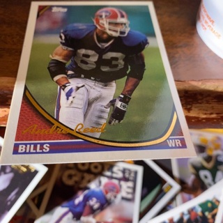 1994 topps gold andre reed football card 