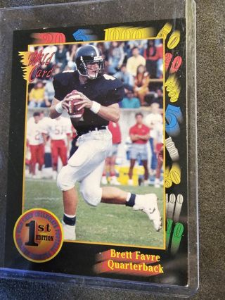1991 brett favre wild card rookie #119