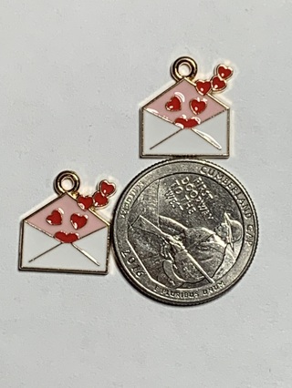 ♥♥VALENTINE’S DAY CHARMS~#45~SET 3~SET OF 2 CHARMS~FREE SHIPPING ♥♥