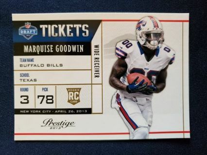 2013 Panini Prestige NFL Draft Tickets Marquise Goodwin