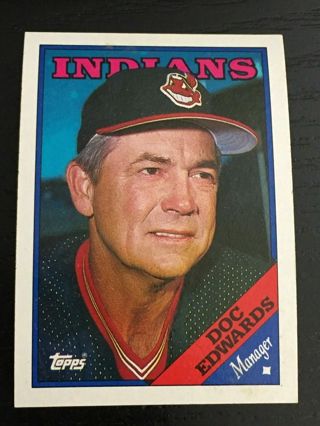 Doc Edwards 1988 Topps Cleveland Indians