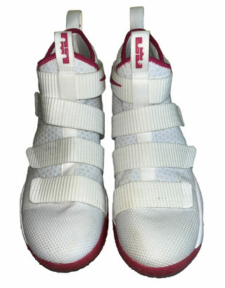  RARE/Nike Lebron Soldier Mens 17 XI TB Promo Basketball Shoes White 16.5 NEW