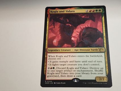 Magic the gathering mtg Kogla and Yidaro rare card March of the Machine