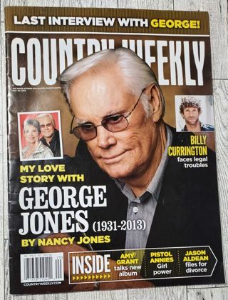 2013 Country Weekly Magazine featuring George Jones