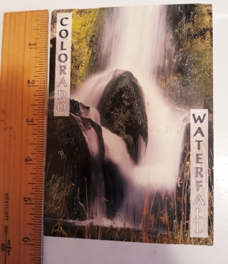 Colorado Waterfall Postcard (used)