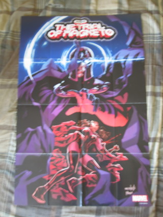 Huge 24"x36" Comic Shop promo Poster: Marvel - X-Men, Trial of Magneto