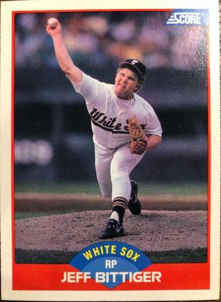 Jeff Bittiger 1989 Score Chicago White Sox