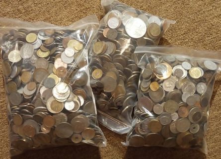 30lbs 1900's & 2000's Old World Coins