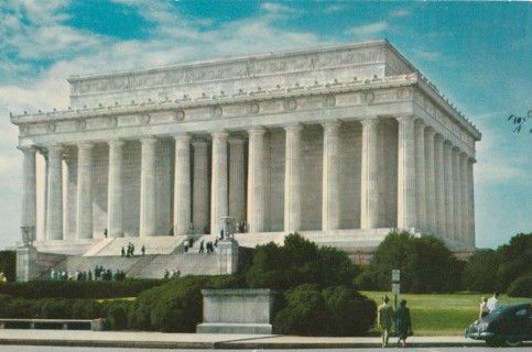 Vintage Unused Postcard: t: Lincoln Memorial, Washington DC