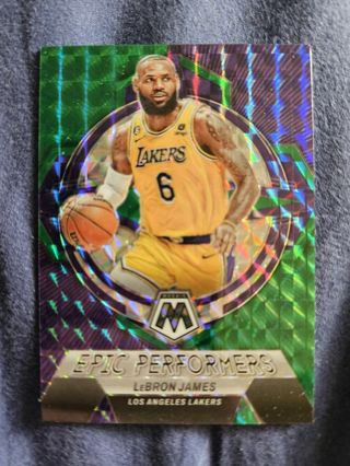 2022-23 Panini Mosaic Epic Performers Green LeBron James