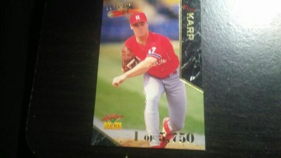 1995 SIGNATURE ROOKIES RYAN KARP READING 1 OF 5,750 BASEBALL CARD