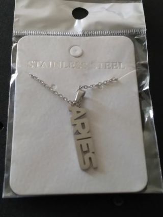 RELIST - I FOUND THEM - STAINLESS STEEL "ARIES" NECKLACE