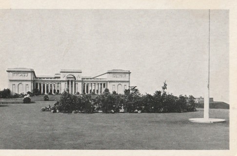 Vintage Unused Postcard: b&w: California Palace of the Legion of Honor