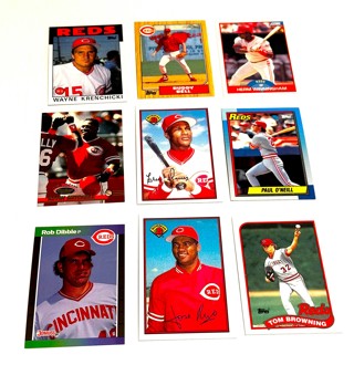 Barry Larkin,Eric Davis,Paul O'Neill,Rob Dibble,Buddy Bell,Jose Rijo- 18 Card Lot-Hall Of Famers