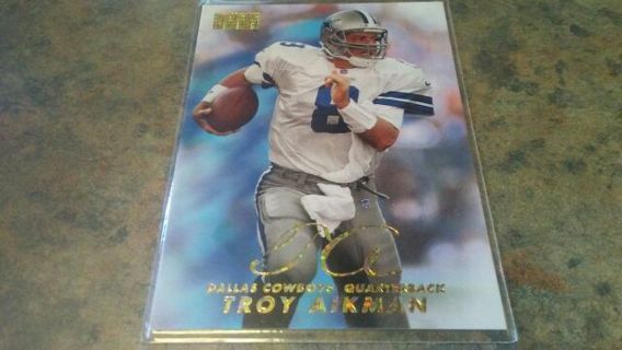 1998 SKYBOX TROY AIKMAN DALLAS COWBOYS FOOTBALL CARD# 50 HALL OF FAMER