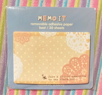 Kawaii romantic shabby memo pad