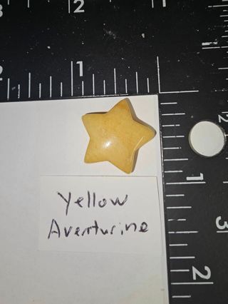 Yellow Aventurine Crystal/Healing stone Star Shape
