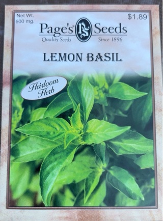 Lemon basil seeds