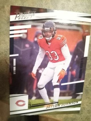 2022 PANINI PRESTIGE JAYLON JOHNSON CHICAGO BEARS FOOTBALL CARD# 55