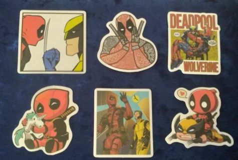 6 - "DEADPOOL & WOLVERINE" STICKERS! 1 Free Sticker with Win