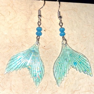✥Beautiful Mermaid tail Earrings ✥New!!❥❥❥Free shipping!! 
