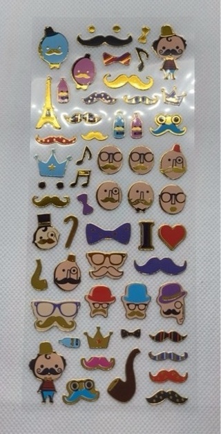 Mustache Stickers 