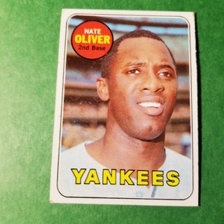 1969 - TOPPS BASEBALL CARD NO. 354 - NATE OLIVER - YANKEES