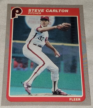 1985 ⚾ Fleer Steve Carlton Baseball Card # 246 ⚾ Philadelphia Phillies